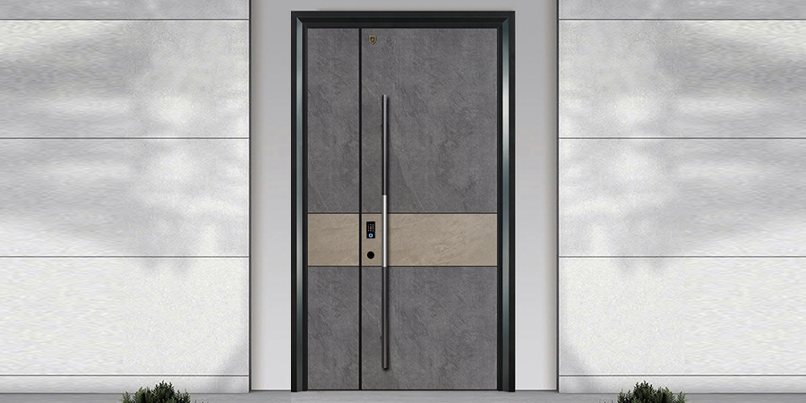 S27 岩板装甲门 绅士灰+金岩灰