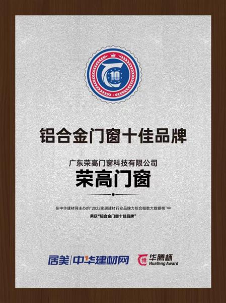 铝合金门窗十佳品牌