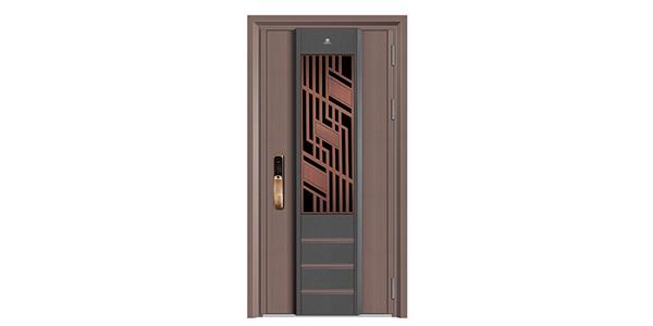 K31 韩式门 古铜飘逸纹+蚀刻金属灰